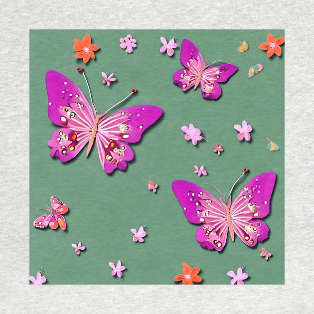 Pink Butterfly Design by Truely Memorable Gifts